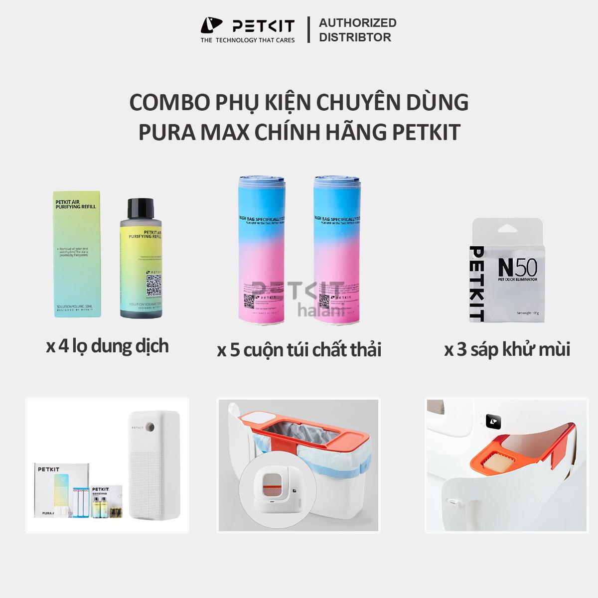 Combo phụ kiện PURA MAX máy dọn vệ sinh tự động petkit