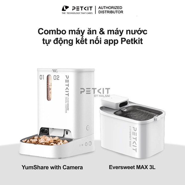 Combo máy ăn & máy nước mới nhất 2024 nhà PETKIT