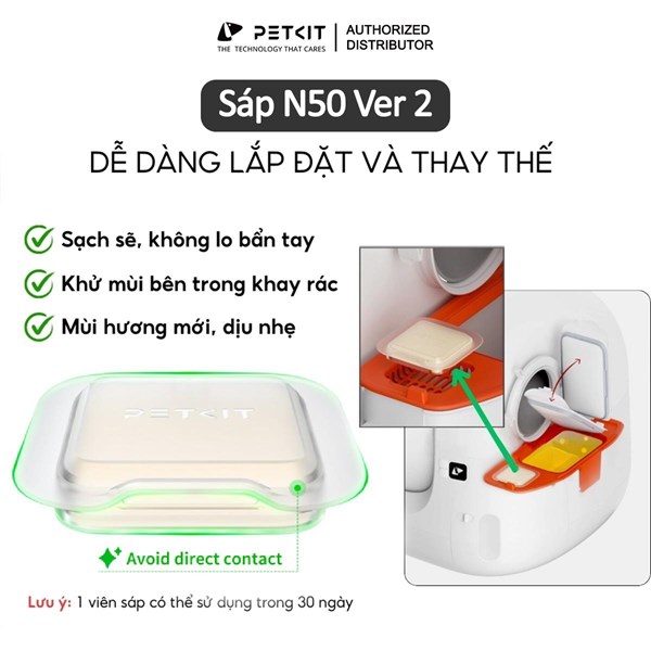 Hộp Sáp khử mùi N50 2.0, sử dụng cho pura max