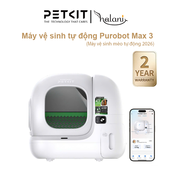 PETKIT PUROBOT MAX 3 (2026) - Máy dọn chất thải tự động