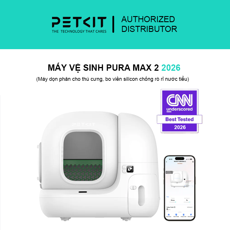 Máy vệ sinh tự động PETKIT PURA MAX 2 Phiên bản chống rò rỉ nước tiểu
