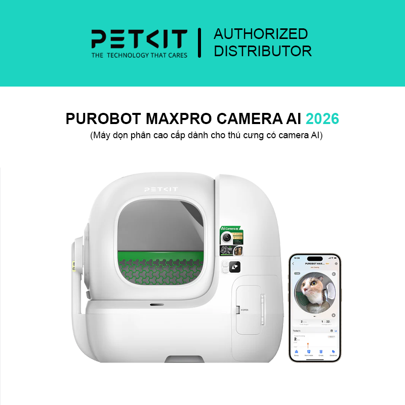 Máy dọn vệ sinh tự động PETKIT PUROBOT MAX PRO 2 (2026)