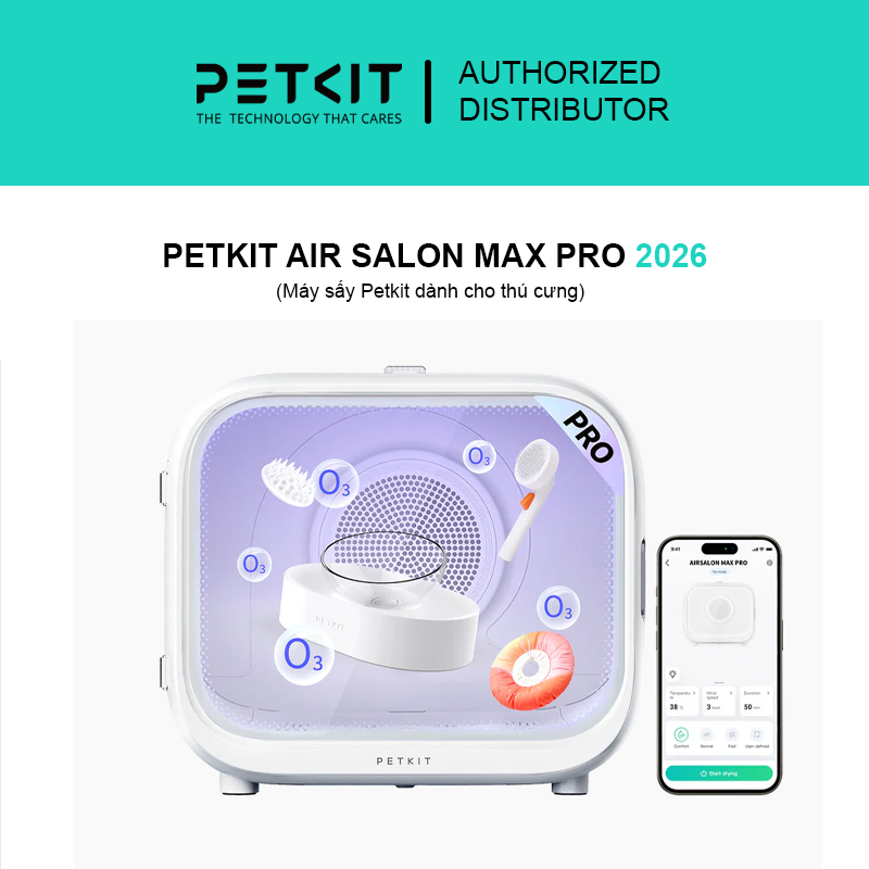 Máy sấy Airsalon Max pro cho thú cưng chính hãng PETKIT