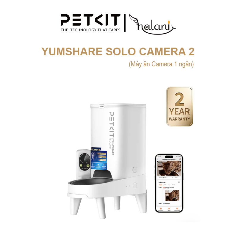 Máy cho ăn tự động Petkit YUMSHARE SOLO CAMERA 2 2026