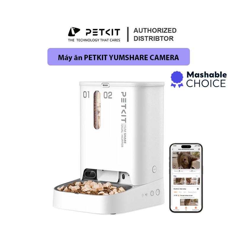 Combo máy ăn & máy nước kết nối app tiết kiệm nhà PETKIT