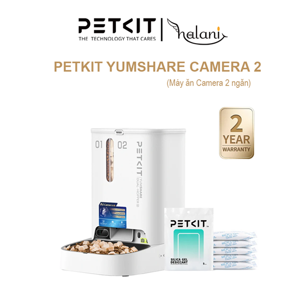 Máy ăn Petkit YumShare with Camera 2 ngăn dung tích 5 lít, phiên bản quốc tế chính hãng PETKIT